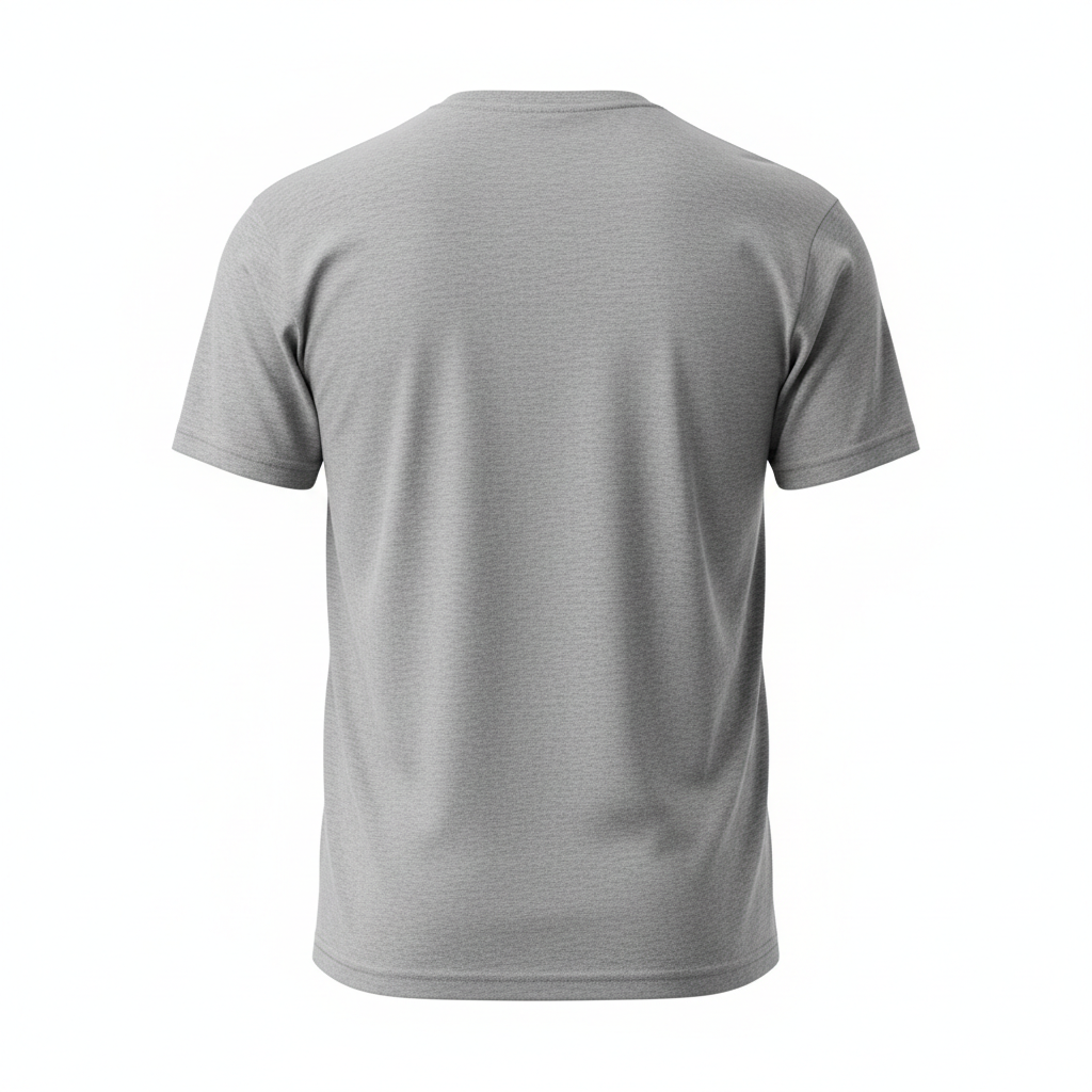 T-shirt gris - dos