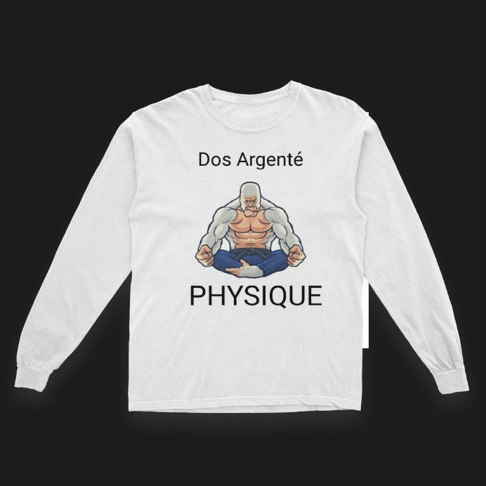 T-shirt Manches Longues Dos Argenté
