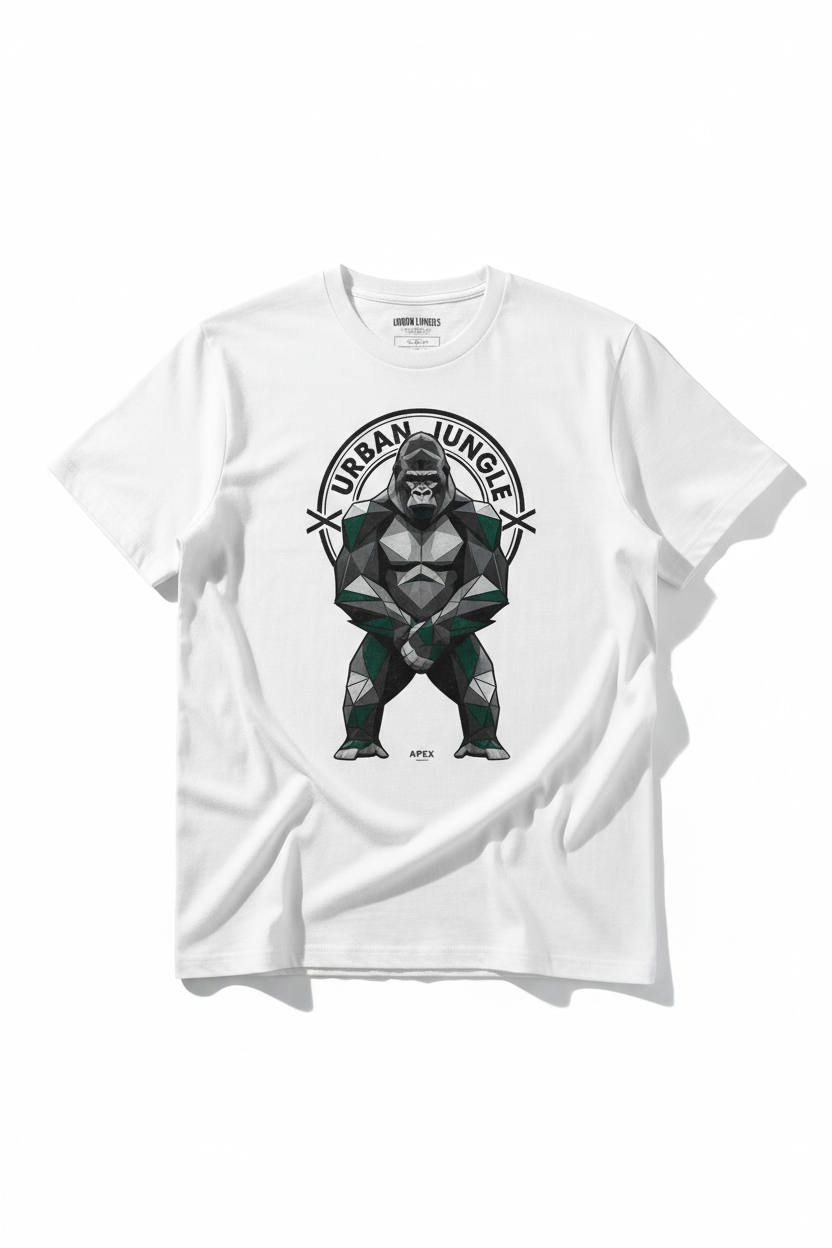T-shirt avec gorille debout