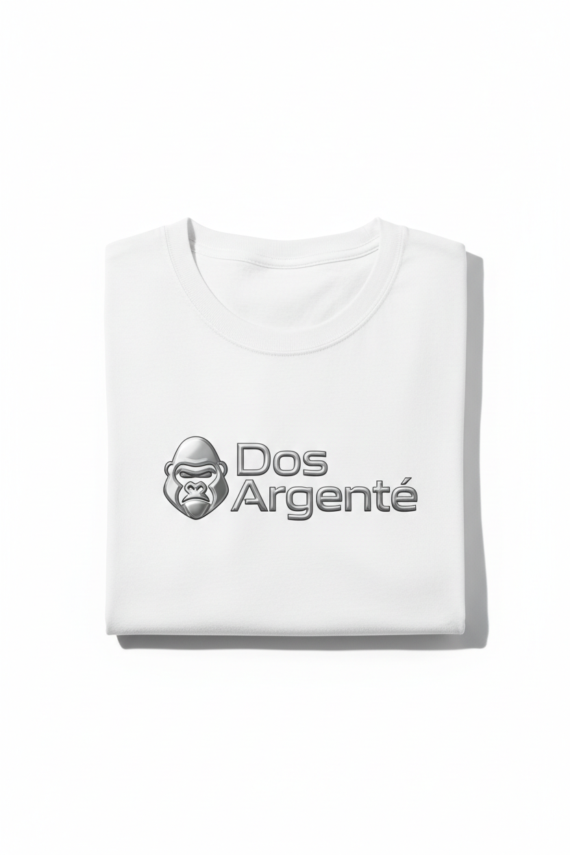 T-shirt blanc Dos Argenté