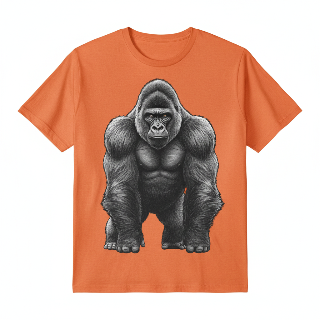 T-shirt gorille - orange